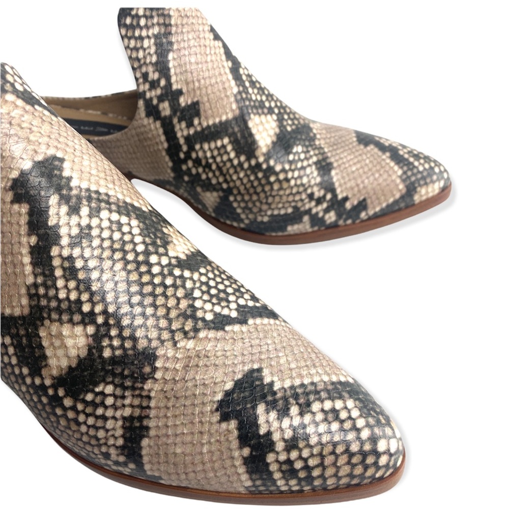 Steven Steve Madden Snake Print Heeled Mule Boot - image 4